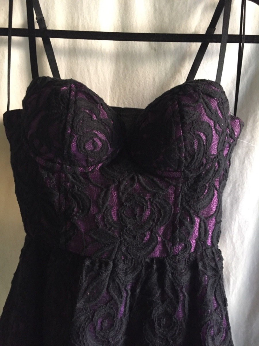 chinese dress ladies Elsie Purple Lace and Crepe Mini Dress (Archive Sale)