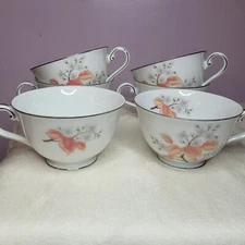Vintage Fontaine Royale Tea Cup Floral Japan Collectible set of 6