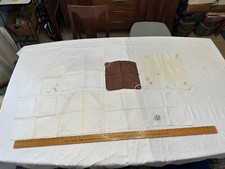 8 Vintage Handkerchiefs Floral Embroidered Edges Hankies