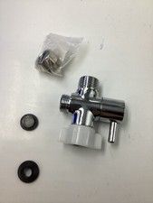 Bidet T Adapter With Shut off Valve 3 Way Brass Handheld Toilet Chrome