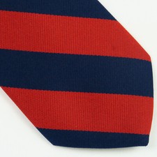 Career Cravats Red Blue Striped Mens Neck Tie Power Classic 56"x3" Business USA