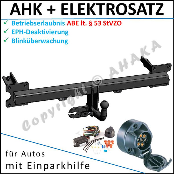 AHK + E-Satz ES7 FüR KIA Carnival 2000–06 AnhäNgevorrichtung DPC Eph-Abschaltung-image