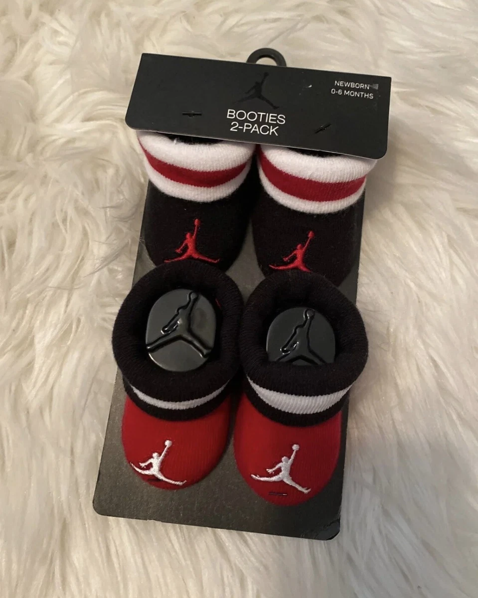 B b gar on fille Nike Jordan rouge noir chaussons chaussettes ensemble cadeau
