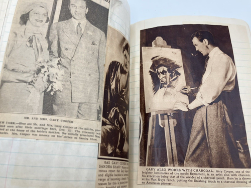 c. 1940 Scrap Book of Hollywood Movie Stars, Joan Blondell, Shirley Temple More - Picture 9 of 10