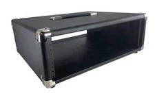 PROCRAFT 3U 16" Deep Rack Case in Black Tolex Wrap - Top Handle