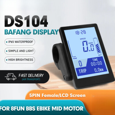 Mini Display for 24-48V Ebike Mid Motor WP Connection Plug with UART Protocol