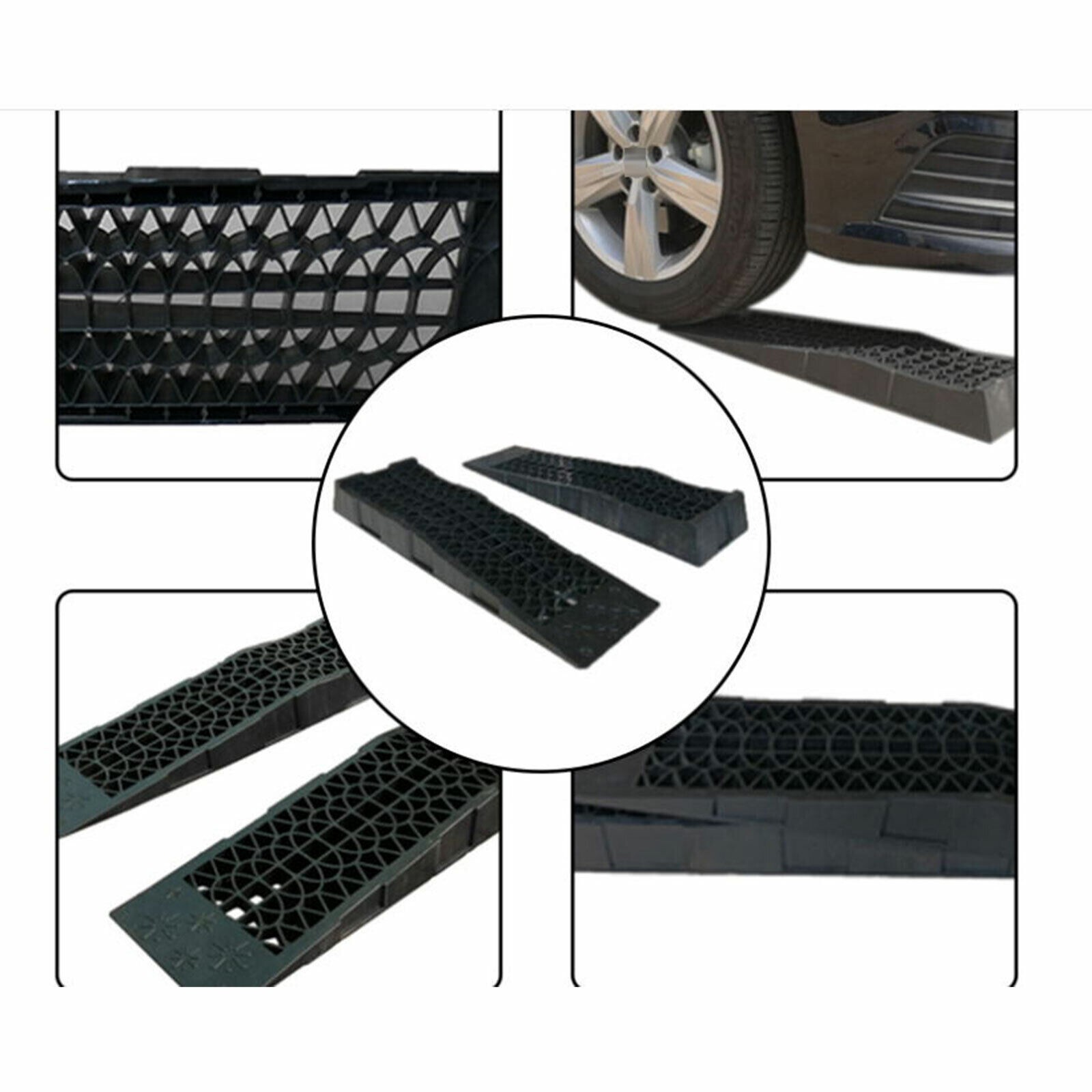 2X Low Level Rise Car Ramps 5 Ton Sports Classic Car Storage Motor ...