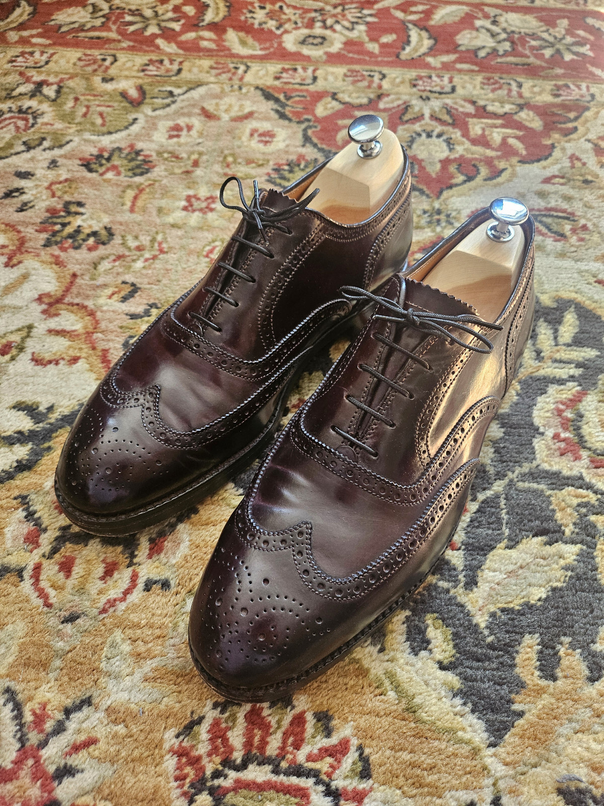 Alden 974 Color 8 Shell Cordovan Wing Tip Bal | Alden Model Alden 974 Color 8 Shell Cordovan Wing Tip Bal | Alden Model