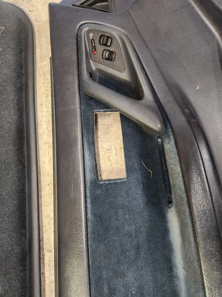 1990-1993 DA9 ACURA INTEGRA COUPE PALMY BLUE DOOR CARD PANEL LINERS L AND R Foto 4 de 4