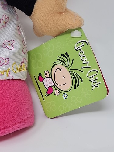 Muñeco de peluche grande Bubblegum Groovy Chick, raro, juguete Millennium 2000 - Imagen 3 de 7