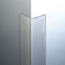 CORNER PROTECTOR Clear Plastic Guard 50 x 50 mm Radius Corners PETG Wall
