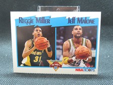 1991-92 NBA Hoops #308 Reggie Miller Indiana Pacers Basketball League Leaders 