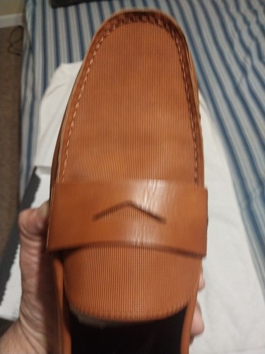 ALFANI Men iKer Tan Brown Boat Loafers Comfort Semi Casual Driver Shoes Size 11M - Picture 16 of 20