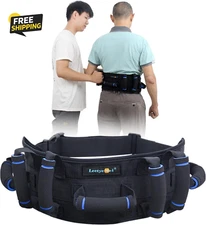 Gait Belts Transfer Belt for Seniors with 7 Handles, Gate Belt for Elderly Lift