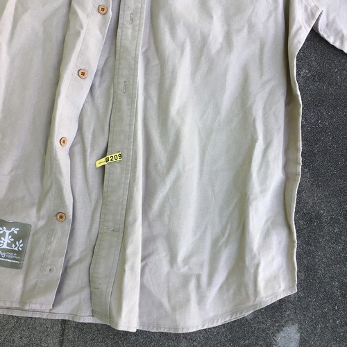 Lifted Research Group LRG Woven Button Up Linen Cotton Shirt Men 2XL Button Up - Picture 7 of 13