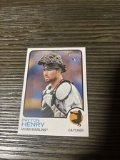 2022 Topps Heritage High Number Rookie RC Payton Henry Miami Marlins #656