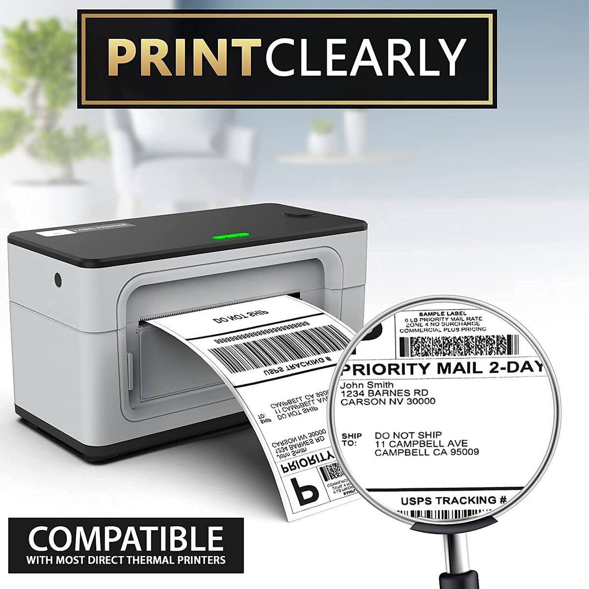 Zebra Ups Label Example 4x6 Direct Thermal Labels Fanfold 4000 Pack 4000 Pack 4x6