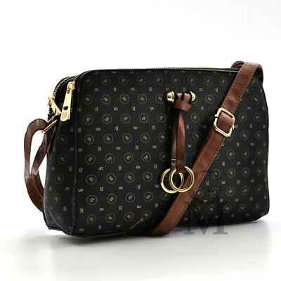 Original BRICIOLE Tasche Handtasche klein Umhängetasche Leder Mode Casual gemustert