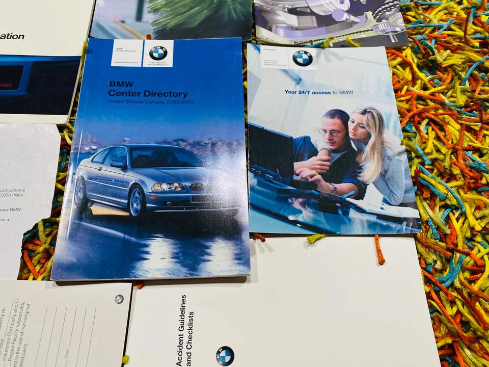 🟣 2002 BMW M3 CONVERTIBLE OWNERS MANUAL +SMG INFO +SERVICE BK E46 CABRIOLET - Изображение 4 из 4