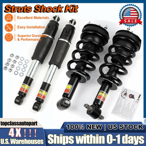 4Pack Rear+Front Shock Struts &MagneRide Fit Cadillac Escalade Tahoe GMC 2007-14