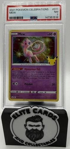 2021 Pokemon Celebrations MEW 011/025 Holo PSA 7 JUST GRADED