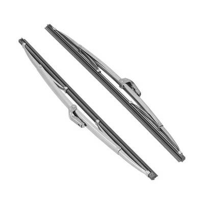 12in/30.48cm Windshield Wiper Blades Set Universal Fit for Most Cars Stainles...