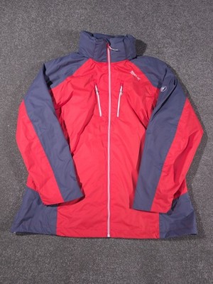 Regatta Jacket Womens UK 16 Coral Red Grey Gorpcore Hiking Rain Coat  Outdoor