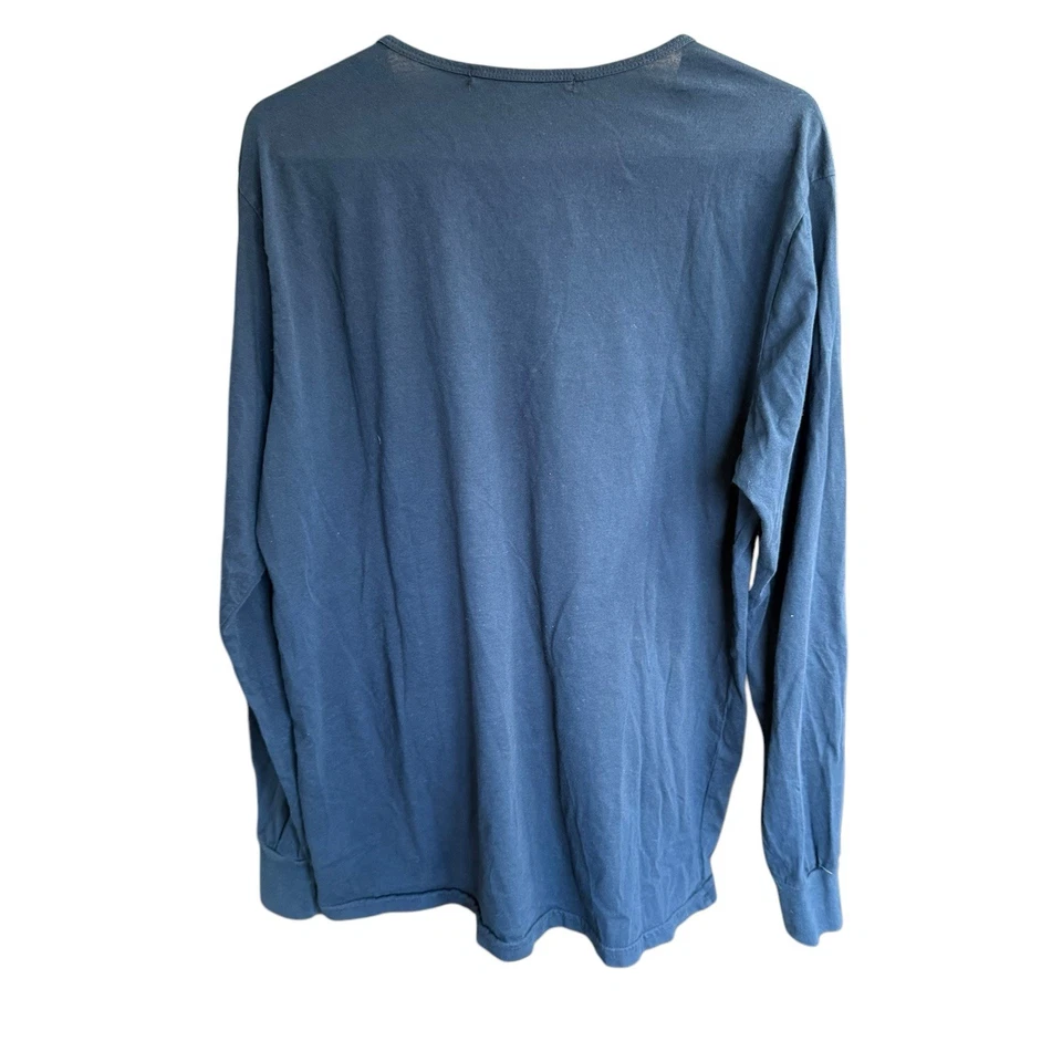 Camisa informal de lujo Kinetix para hombre manga larga azul L Foto 4 de 4