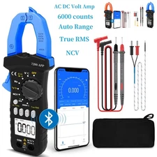 Digital Clamp Meter TRMS Multimeter AC DC Current Ohm Amp Volt Voltage Tester US