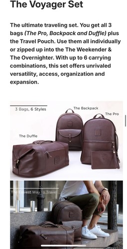 Wool & Oak 6 In 1 Duffle Set