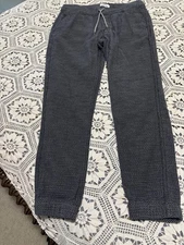 Men’s Joggers Taylor Stitch Organic Cotton Apres Sz Lg Textured Charcoal Sashiko