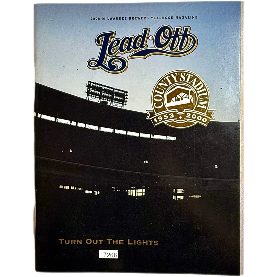 Milwaukee Brewers County Stadium Final Game Ticket Yearbook Program Lot 2000 - Image 3 of 4