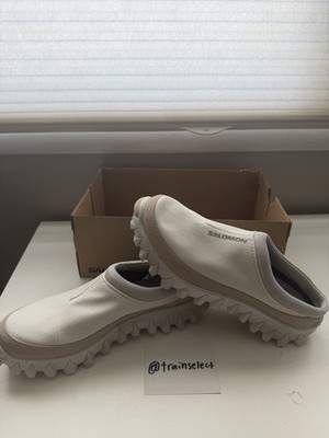 Salomon Snowclog Men s Slip-On Sneakers Lug Rubber Sole Beige/White/Gray