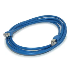6ft Cat5E SHIELDED Ethernet RJ45 Patch Cable Stranded Snagless Booted BLUE