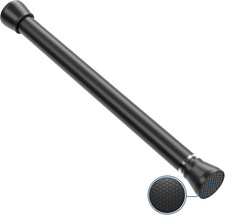Black Tension Rod 16 to 26 Inch Spring Curtain Rods No Drilling Small Rods