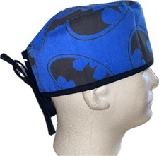 DC Comics Batman Blue Sign Scrub Hat Chemo Cap