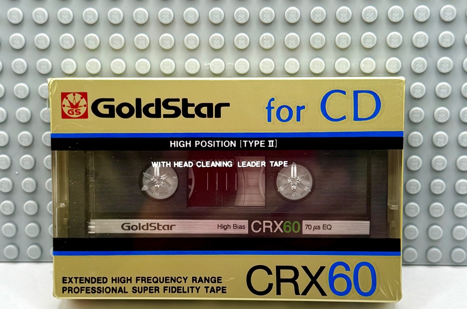 GOLDSTAR CRX  60  1989 EUROPE  TYPE II      BLANK CASSETTE TAPE (1) (SEALED)