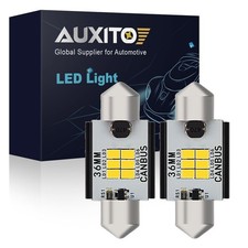 Auxito 2x 578 6411 6418 Canbus Dome Led Interior Festoon Bulb C5w Light Lamp 6p