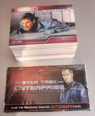 2004 Star Trek ENTERPRISE Season 3 Complete base card set of 72 cards + wrapper