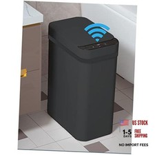 Touchless Bathroom Trash Can -lon Smart Trash Can Sensor Motion 2.5 Gal Black
