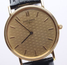 Near MINT Longines Grande Classique L4.637.2 32mm Gold Dial Men's Quartz Watch