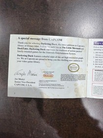 Darkwing Duck Nintendo NES Manual Only