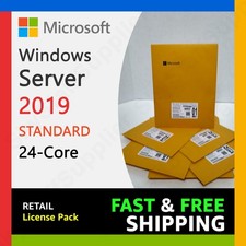 Microsoft Windows Server 2019 Datacenter 24 Core License Key 10 CALS, NEW