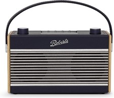Image of Roberts RAMBLER FM DAB+ Stereo Digital Radio with Bluetooth - Navy Blue