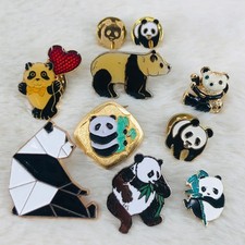 Cute Panda Bear Lapel Pin Lot