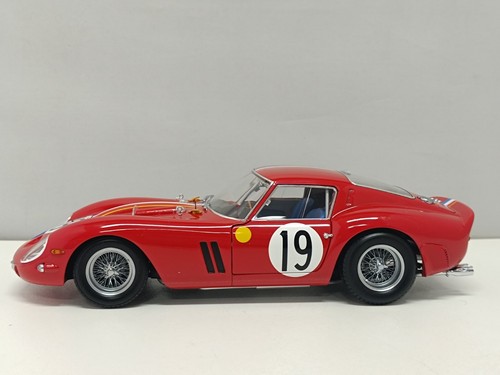 Ferrari 250 GTO 1962 Le Mans No.19 Red Rosso - Kyosho 1:18 Usato in Box Rare - Imagen 11 de 18