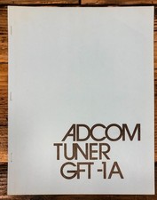 Adcom GFT-1A Tuner Owners / User Manual *Orig...