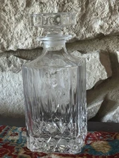 RCR Royal Crystal Rock? Italy Wine Liqueur Decanter with Stopper 9”Excellent