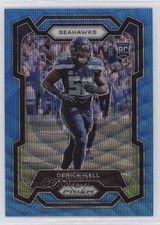 2023 Panini Prizm Rookies Blue Wave Prizm 179/199 Derick Hall #388 s5q