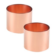 Kupfer Blech Rolle, Metall Folien Platte 1000 Mm X 50 Mm X 0,1 Mm 2 StüCk T8X4